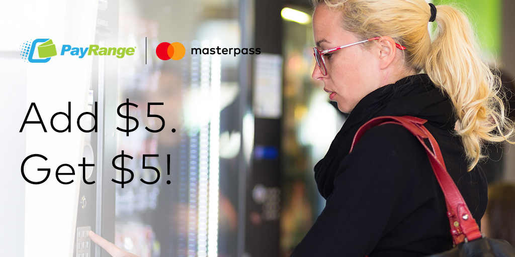 PayRange and Masterpass offer free credit to selfservice