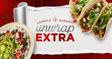 Chipotle gifting freebies to Rewards Members in December