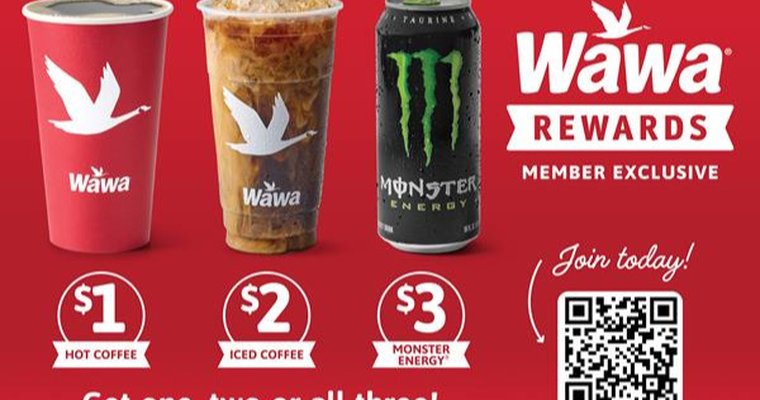 An image showing Wawa drink offers.