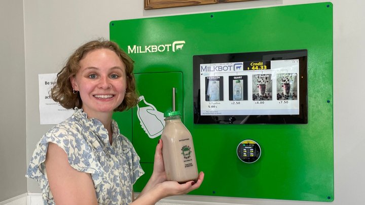 Michigan dairy rolls out first milk vending machine in US