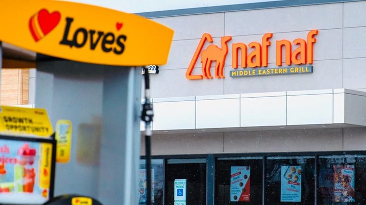Naf Naf grill opening at Love's Travel Stop in Missouri