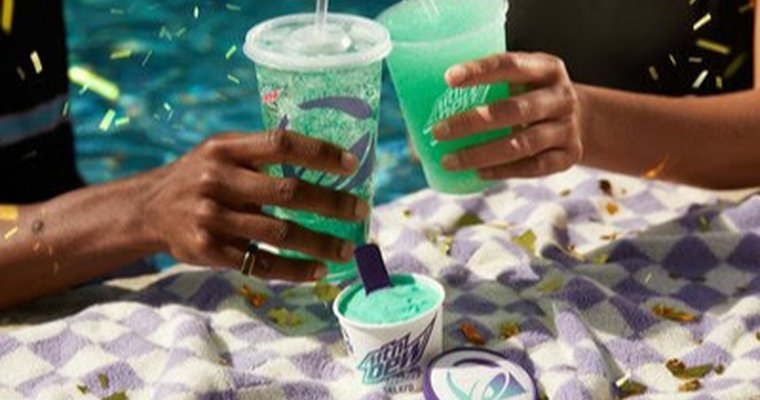 two Taco Bell drinks