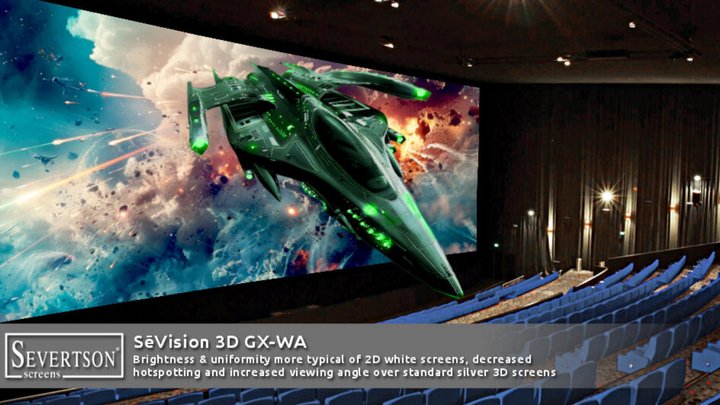 Severtson highlighting cinema screen coating at industry event