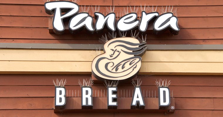 a photo of the outside of a Panera Bread location