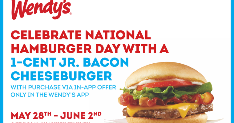 Wendy’s doling out 1 cent junior burger to app users