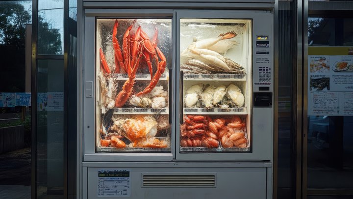 Australian airport adds seafood vending machine