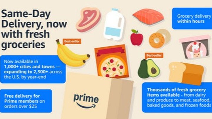 Amazon expands reach in same-day delivery