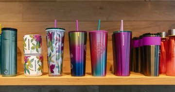 Starbucks rewards members earning double stars with reusable cups