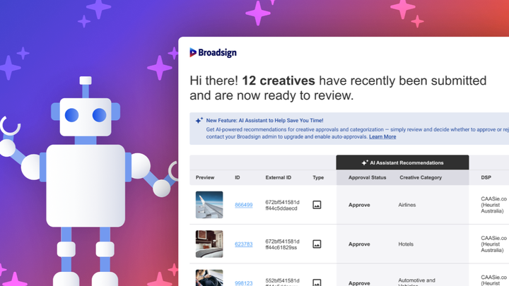 Broadsign intros AI assistant tool for OOH ad platform | Digital ...