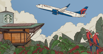 Delta, Starbucks brew 'In-Air Coffeehouse' for loyalty members