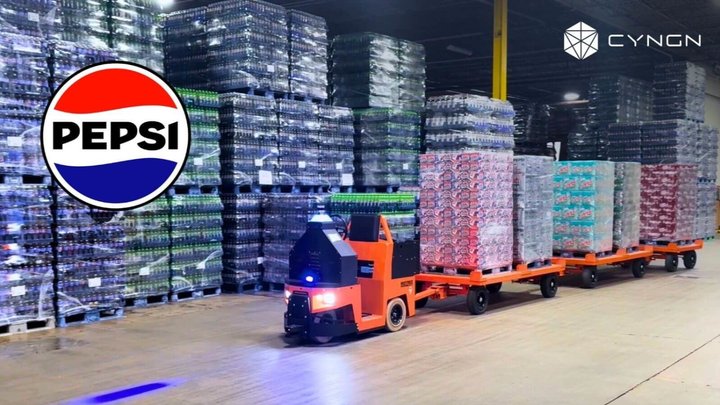 Cyngn deploys autonomous DriveMod Tugger with G&J Pepsi
