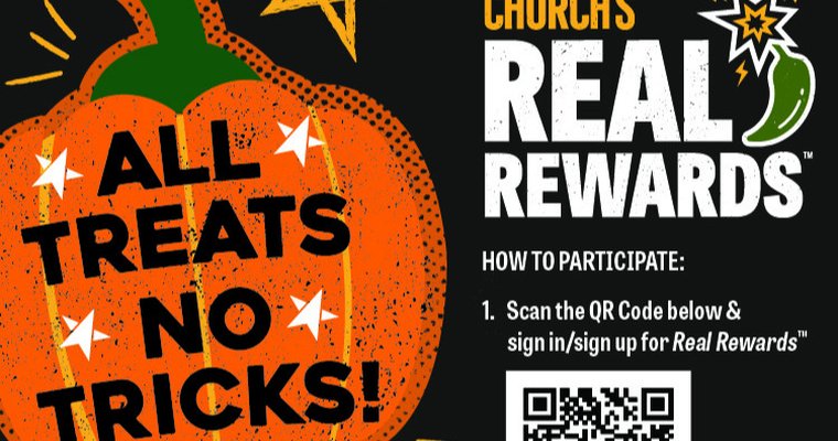 image showing Church's Chicken halloween offer