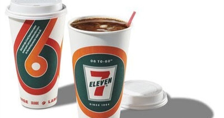 two full coffee cups from 7-Eleven