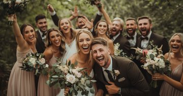photo of a bridal party