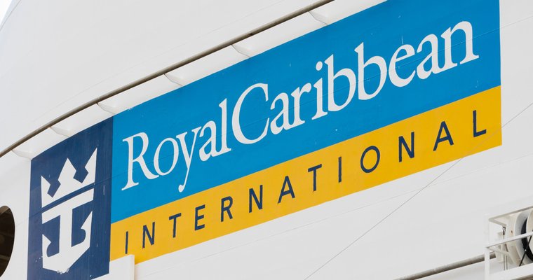 photo of Royal Caribbean logo on ship