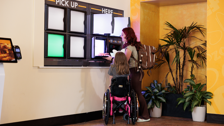 Food pickup lockers addressing the 'last mile' in the guest experience