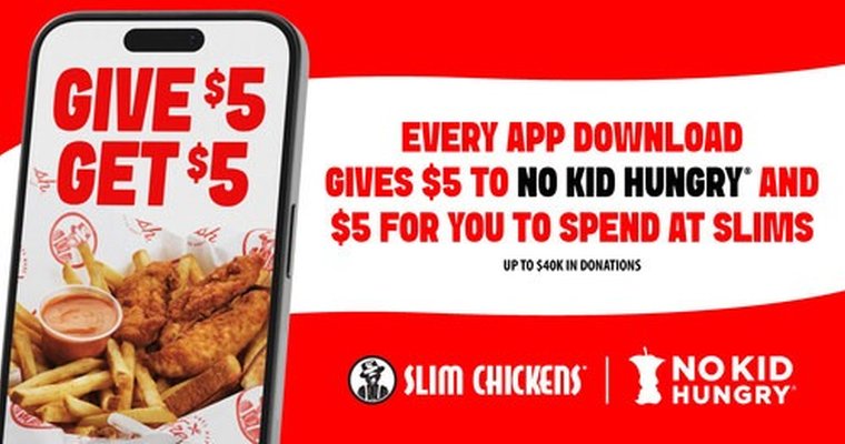 Slim Chickens app adopters score $5 discount, help combat childhood hunger