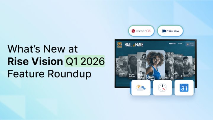 Rise Vision Announces Innovation Suite: Enterprise Safety Features and ...