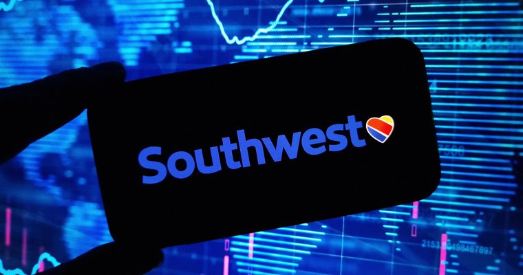 photo of Southwest app on smartphone