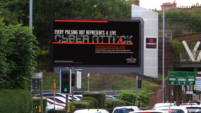 Hiscox and Grand Visual raise cybercrime awareness with DOOH campaign