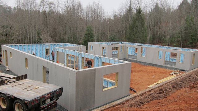 Precast concrete walls provide efficiency, durability to N.C. home