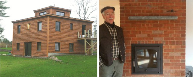 Russian Masonry Stove Heats High-Performance Home