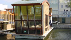 Radiant heat in a houseboat