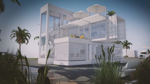 Solar-powered Miami office to be made of repurposed shipping containers