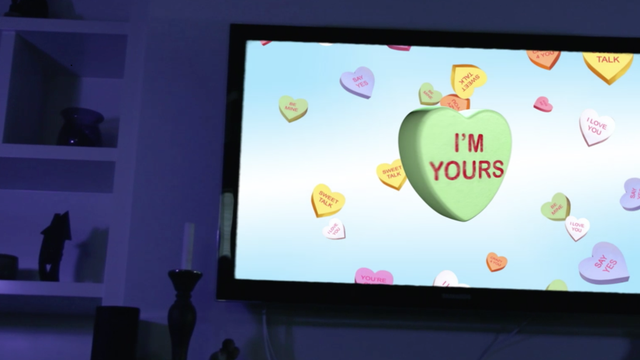 Digital signage animations deliver Valentine's Day hearts, holiday cheer
