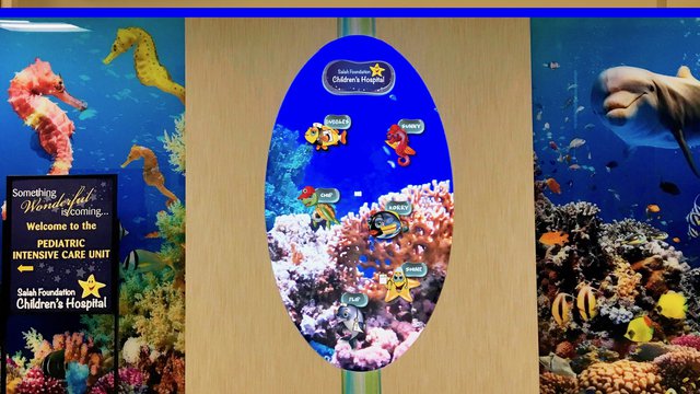 Intermedia Touch creates digital interactive aquarium for Salah Foundation Children's Hospital