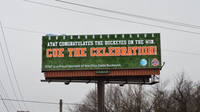 Digital signage fires up football night