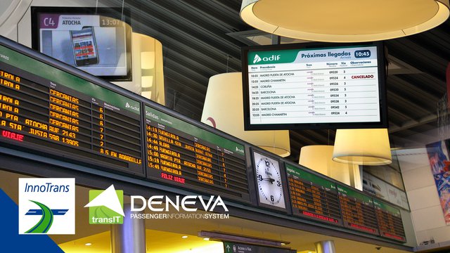DENEVA Promotes Digital Signage for Smart Stations at Innotrans 2018