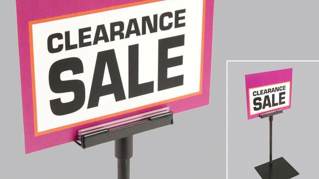 Display Unframed Signs Using a Variety of Shovel and Magnetic Bases