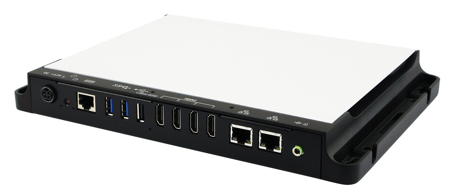 SI304 4K Digital Signage Player with 4x HDMI for Menu Boards / IBASE