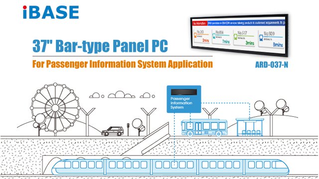 ARD-037-N Bar-type Panel PC for Passenger Information System Application