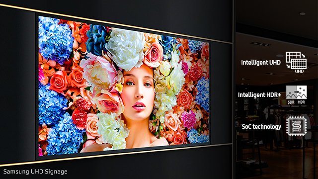 Large UHD digital displays differentiate fashion retailers from the competition