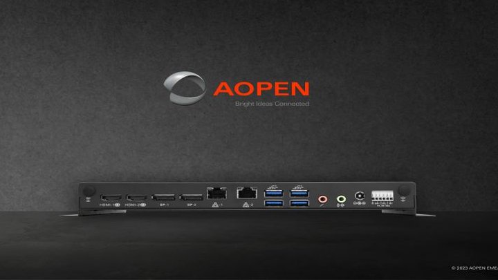 AOPEN introduces the DEX5750 8K fanless media player for 24/7
