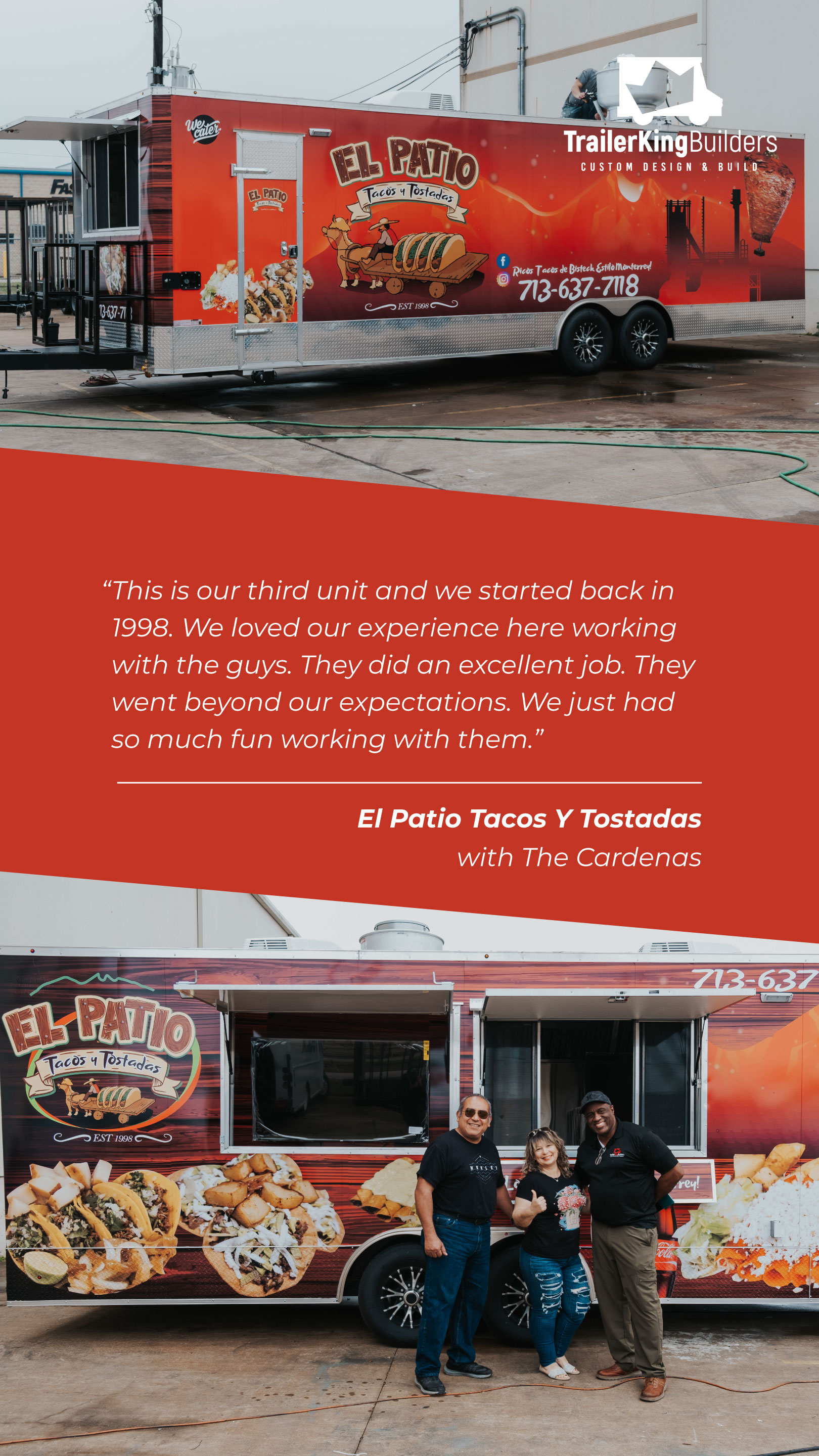 Customer Review El Patio Tacos Trailer King Builders Food Truck