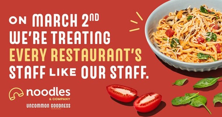Noodles & Co treating restaurant employees to freebies - Vimarsana News