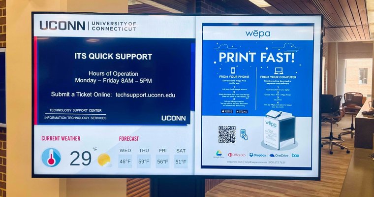 UConn upgrades communication system through Carousel Digital Signage - Vimarsana News