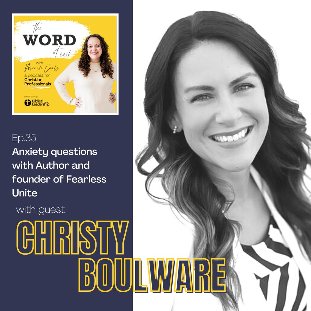 35. Anxiety questions with the Founder of Fearless Unite (Guest: Author and Fearless Unite Executive Director, Christy Boulware)