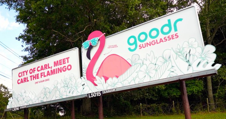 weird' OOH campaign in Carl, Georgia 